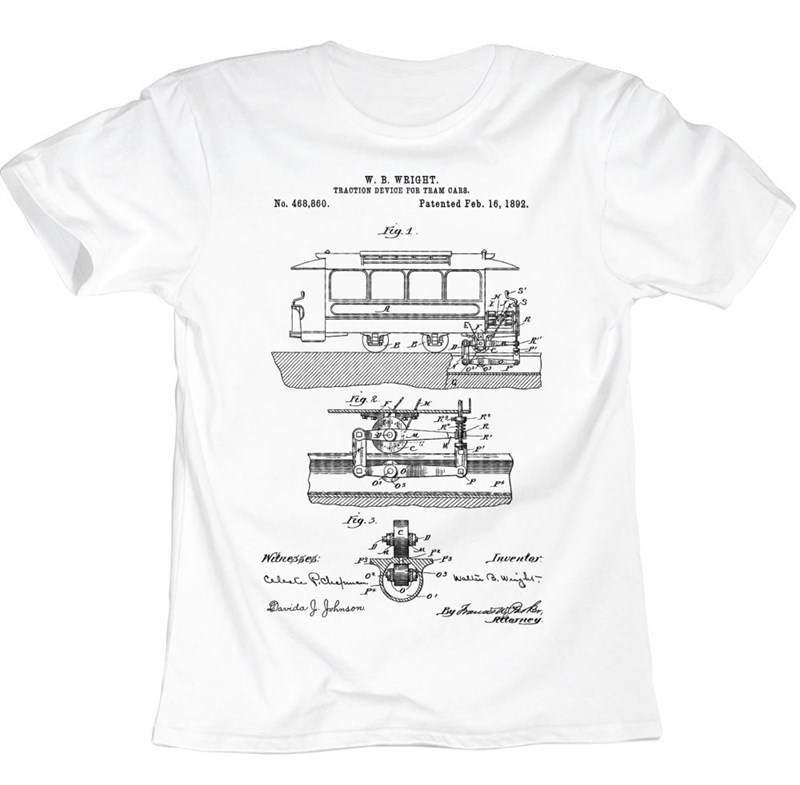 Патент Натяжное устройство для трамваев 1892 - фото 267640